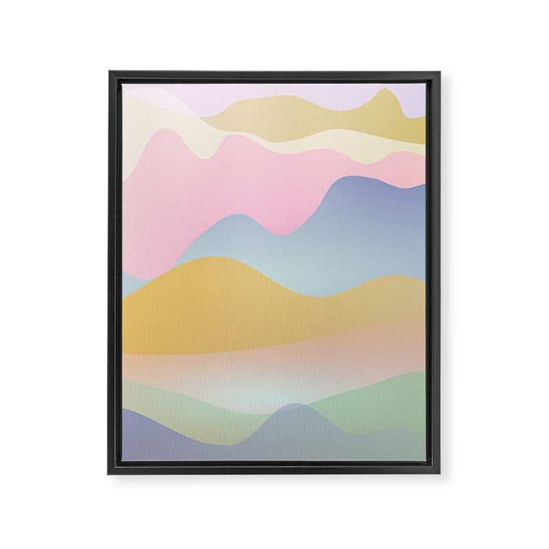 Morning glow Ombre landscape  Framed Canvas Print Gallery Image 6