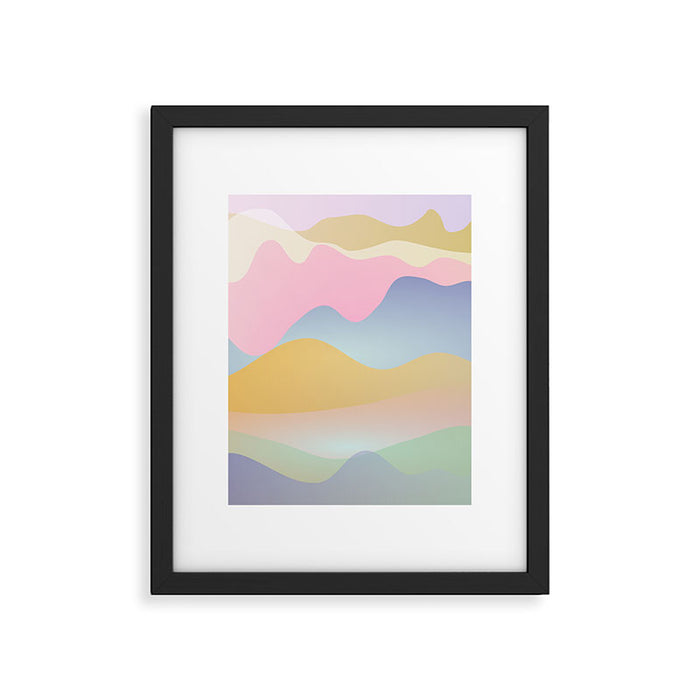 Morning glow Ombre landscape  Framed Art Print Gallery Image 1