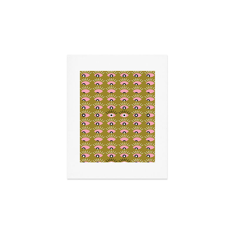 Moss green looking for you Art Print Gallery Image 1