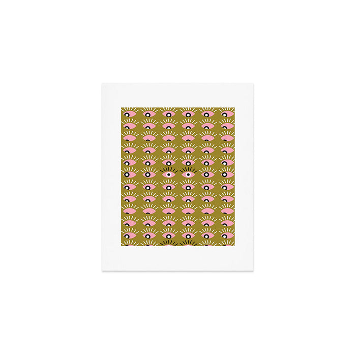 Moss green looking for you Art Print Gallery Image 1