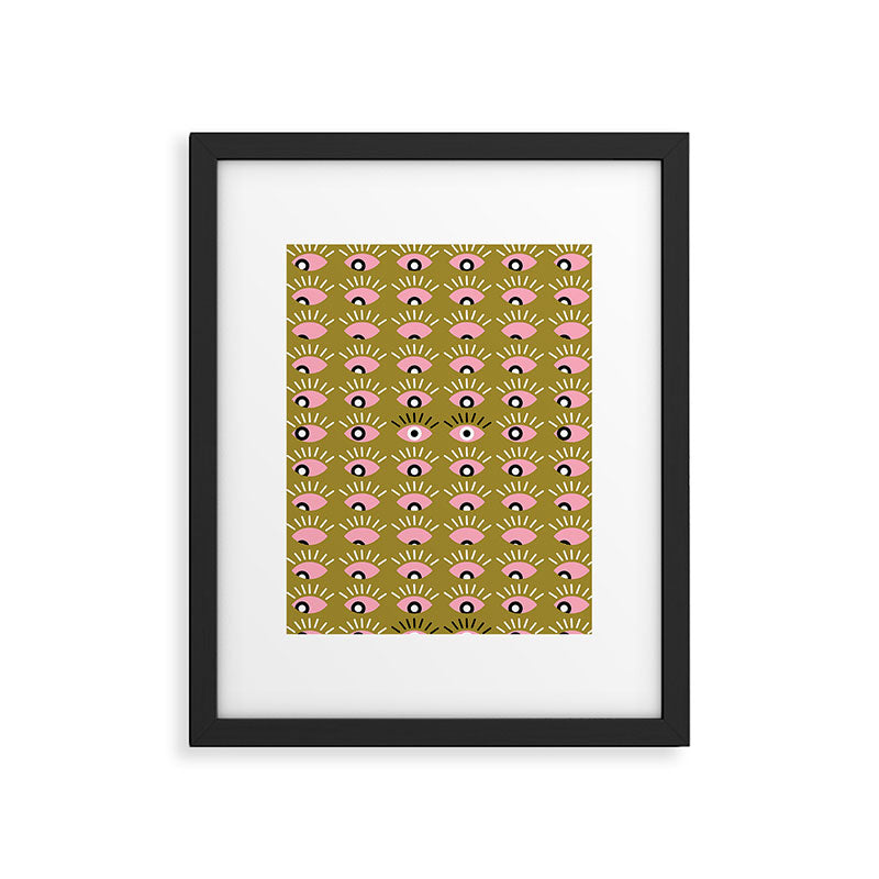 Moss green looking for you Framed Art Print Gallery Image 5