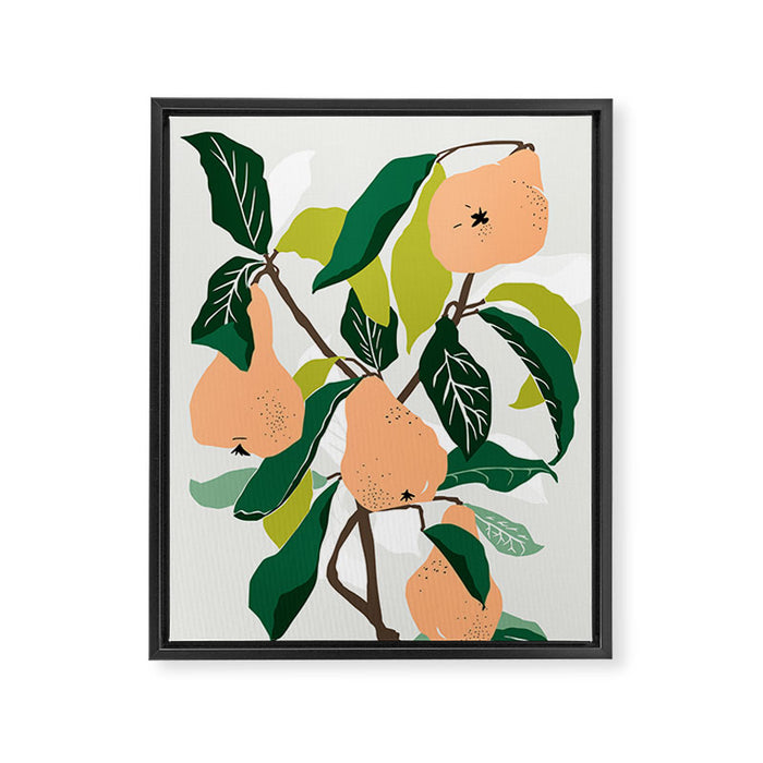 Orange Pears Framed Canvas Print Gallery Image 1