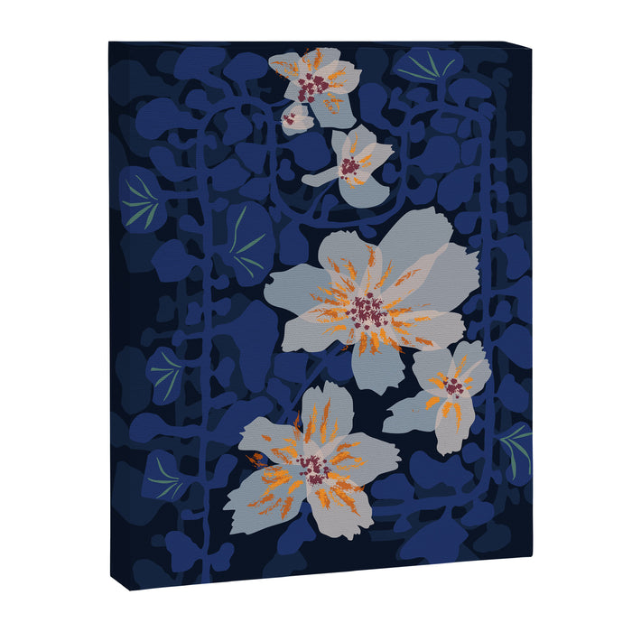 Orchid shadow blue notes Canvas Print Gallery Image 1