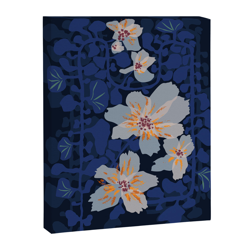 Orchid shadow blue notes Canvas Print Gallery Image 6
