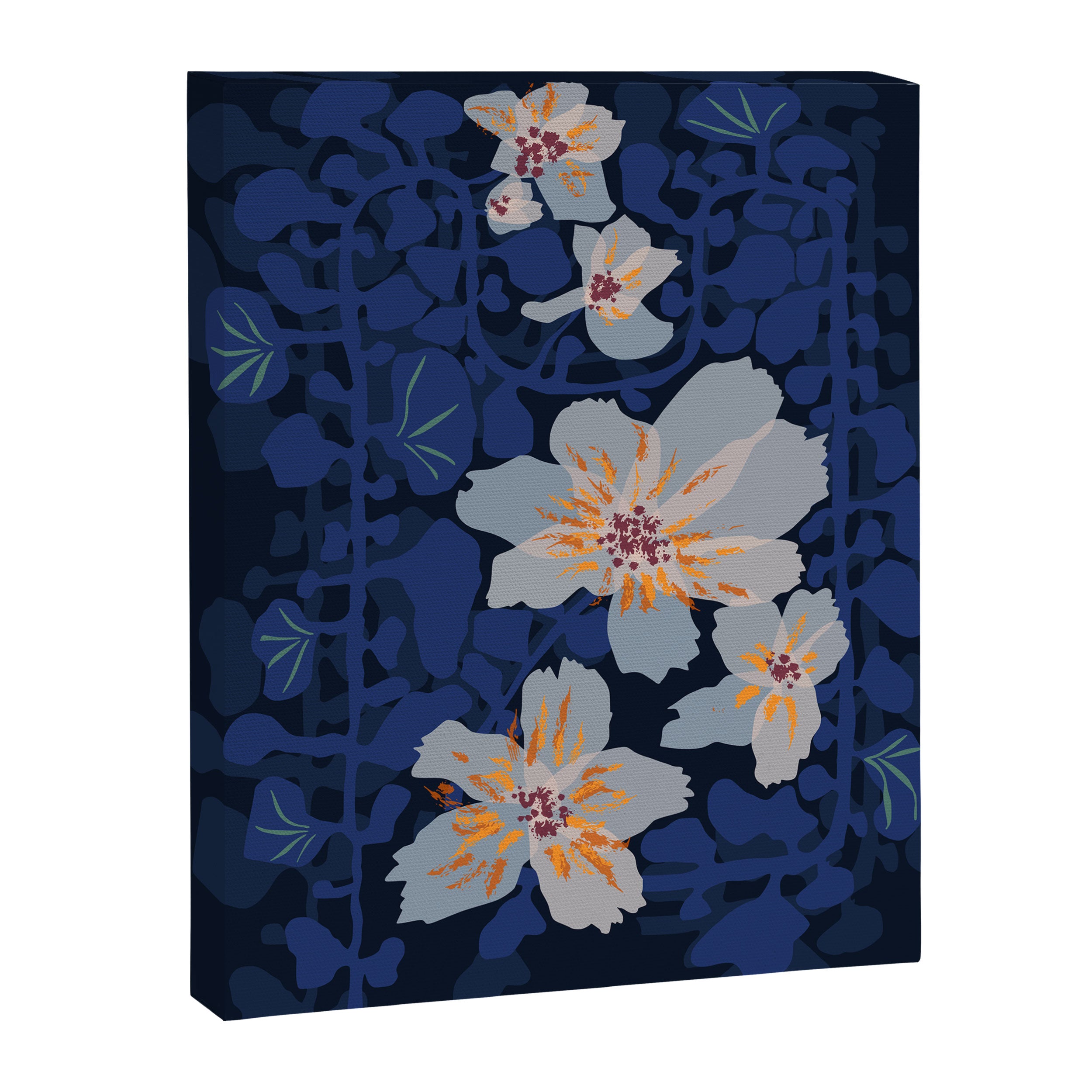 Orchid shadow blue notes Canvas Print Gallery Image 6