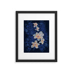 Orchid shadow blue notes Framed Art Print Gallery Image 5