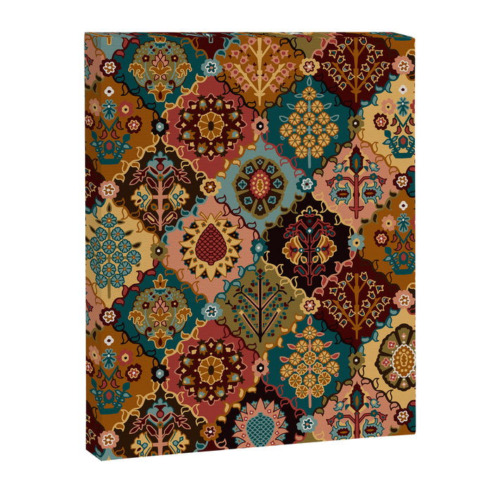 Oriental granny squares Canvas Print Gallery Image 1