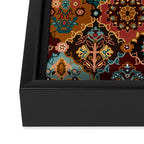 Oriental granny squares Framed Canvas Print Gallery Image 3