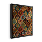 Oriental granny squares Framed Canvas Print Gallery Image 2