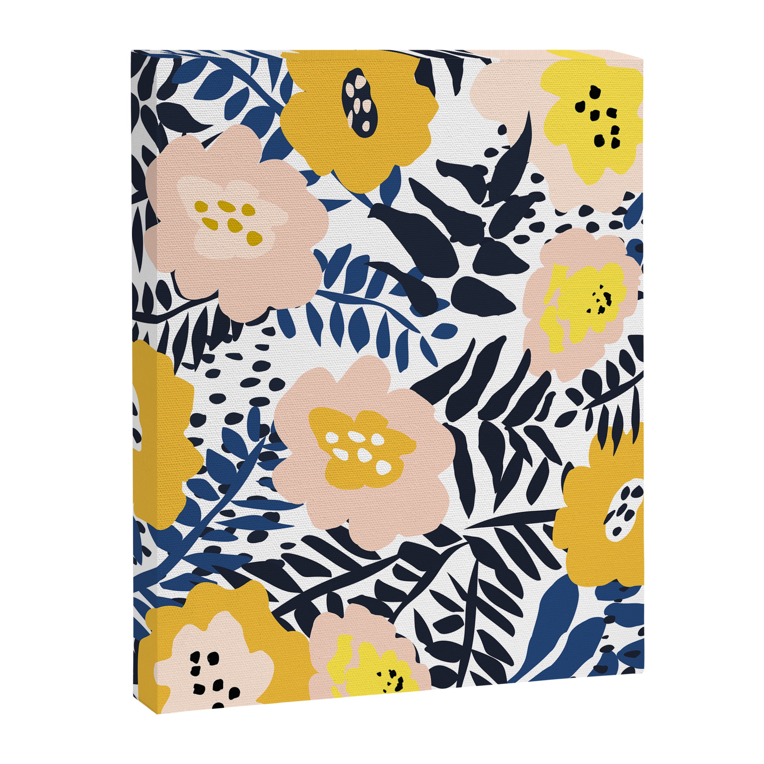 Outdoor: florals matching to design for a happy life Canvas Print Gallery Image 6