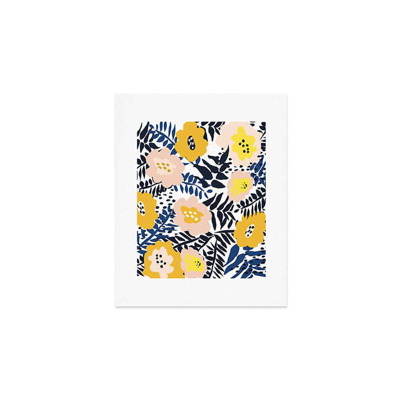 Outdoor: florals matching to design for a happy life Art Print Gallery Image 1