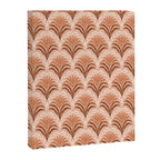 Palm leaves arch pattern - rust, terracotta, clay, desert, boho, ombre Canvas Print Gallery Image 6