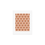 Palm leaves arch pattern - rust, terracotta, clay, desert, boho, ombre Art Print Gallery Image 1