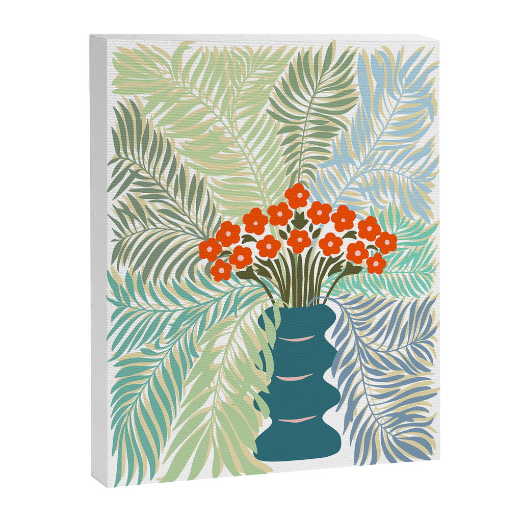 Palm tree leaf Bouquet  Canvas Print Gallery Image 6
