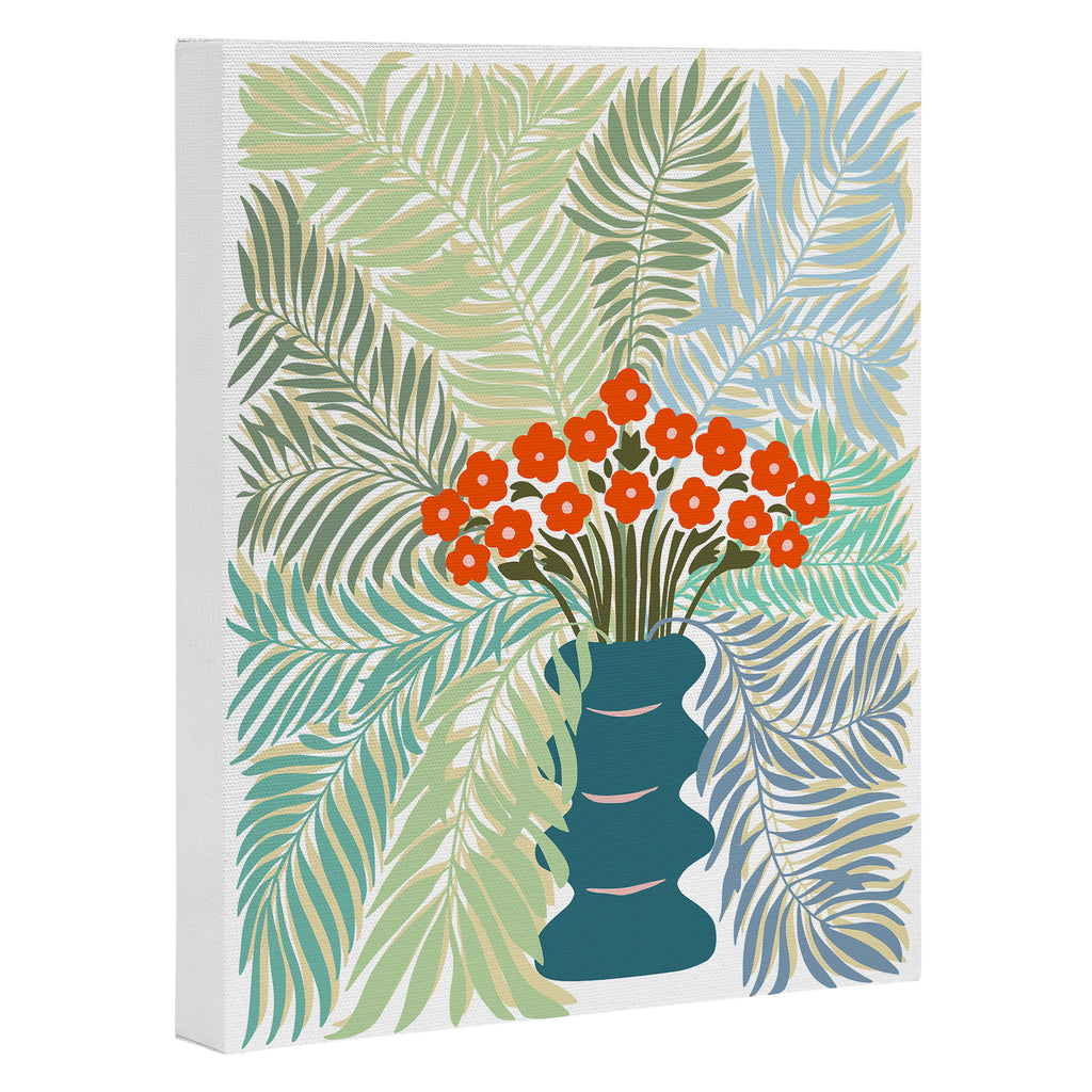 Palm tree leaf Bouquet  Canvas Print Gallery Image 3