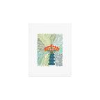Palm tree leaf Bouquet  Art Print Gallery Image 1