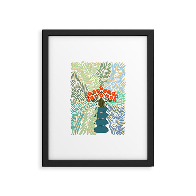 Palm tree leaf Bouquet  Framed Art Print Gallery Image 5