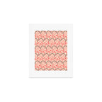 Peachy vintage flowerpattern Art Print Gallery Image 1