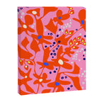 Pink home jungle: Organic shapes and flowers Canvas Print Gallery Image 6