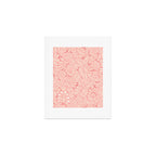 Pink Liquid modern Abstract Leaves Pattern in Matisse style Art Print Gallery Image 1