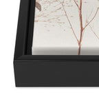 Plant based calming atmosphere earthy tones Framed Canvas Print Gallery Image 3