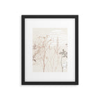 Plant based calming atmosphere earthy tones Framed Art Print Gallery Image 5