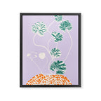 Plant based happyness Ajuga still life Framed Canvas Print Gallery Image 6
