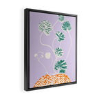 Plant based happyness Ajuga still life Framed Canvas Print Gallery Image 2