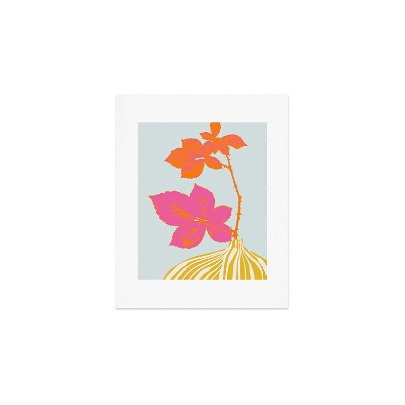 Plant based happyness Blackberry still life Art Print Gallery Image 1