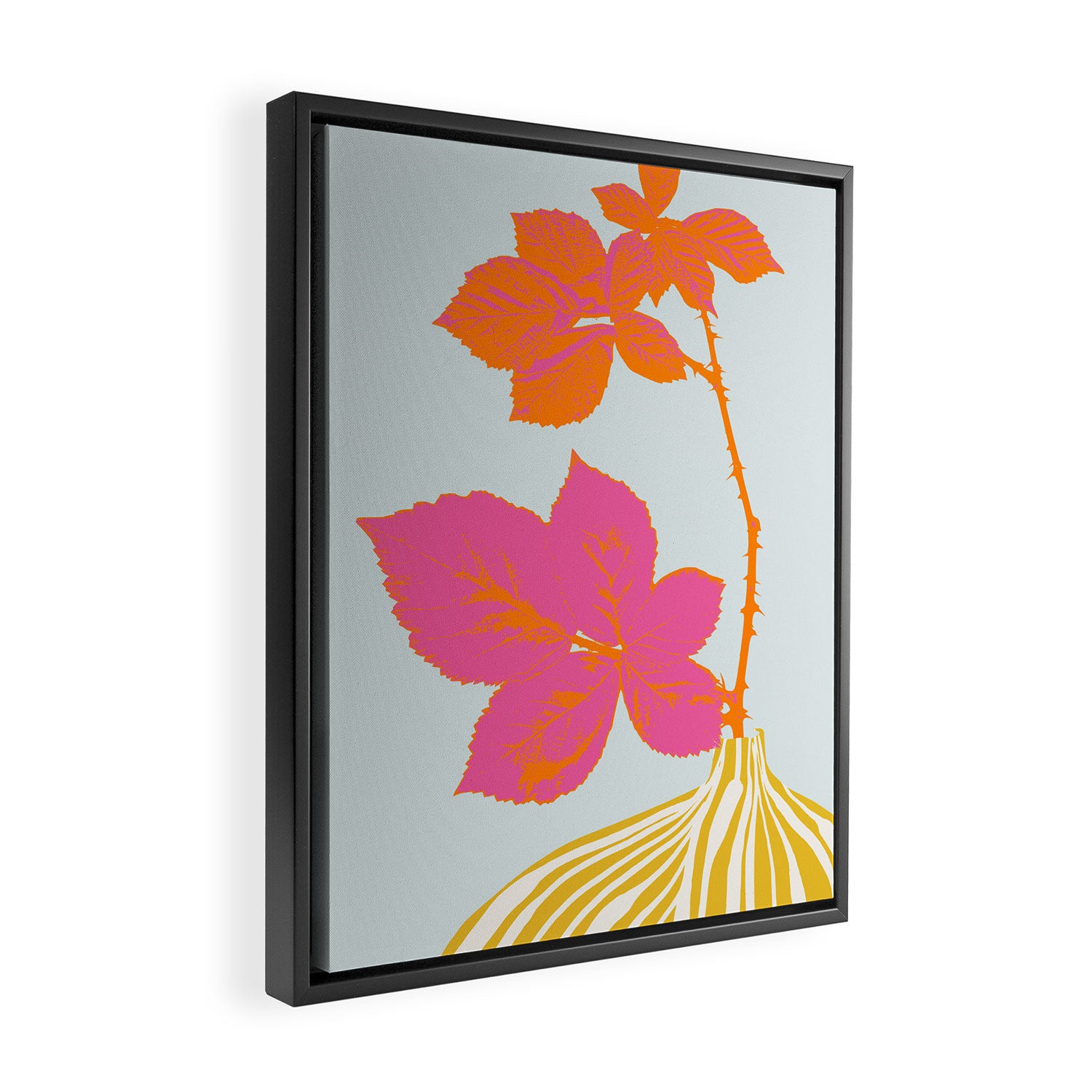 Plant based happyness Blackberry still life Framed Canvas Print Gallery Image 2