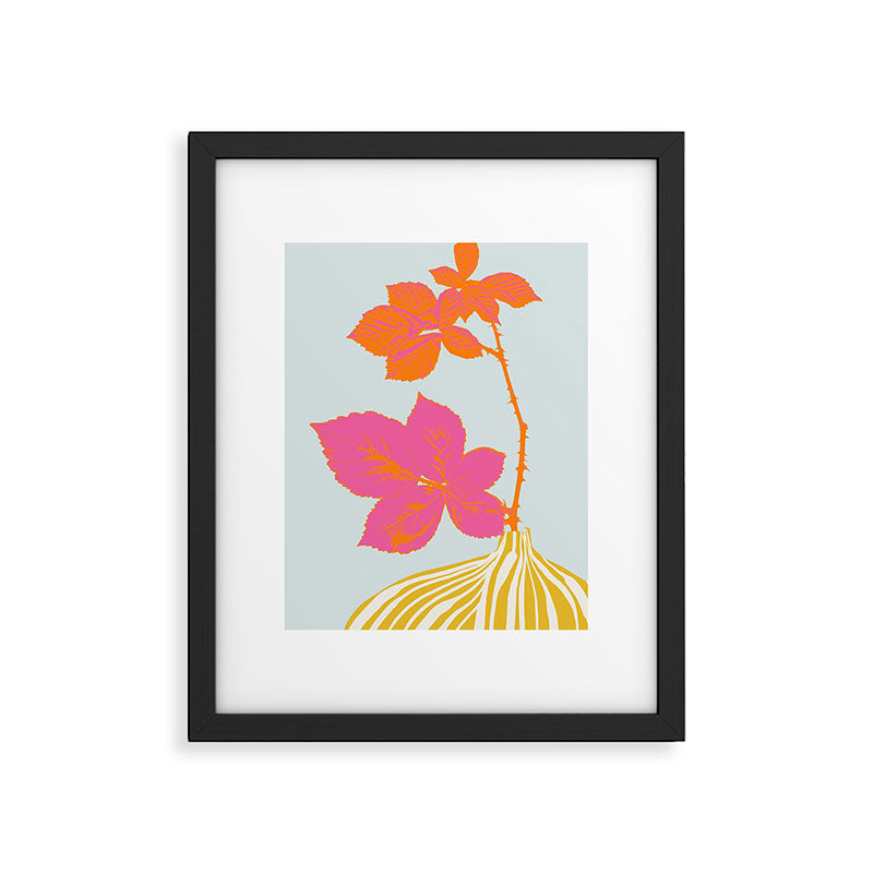 Plant based happyness Blackberry still life Framed Art Print Gallery Image 5