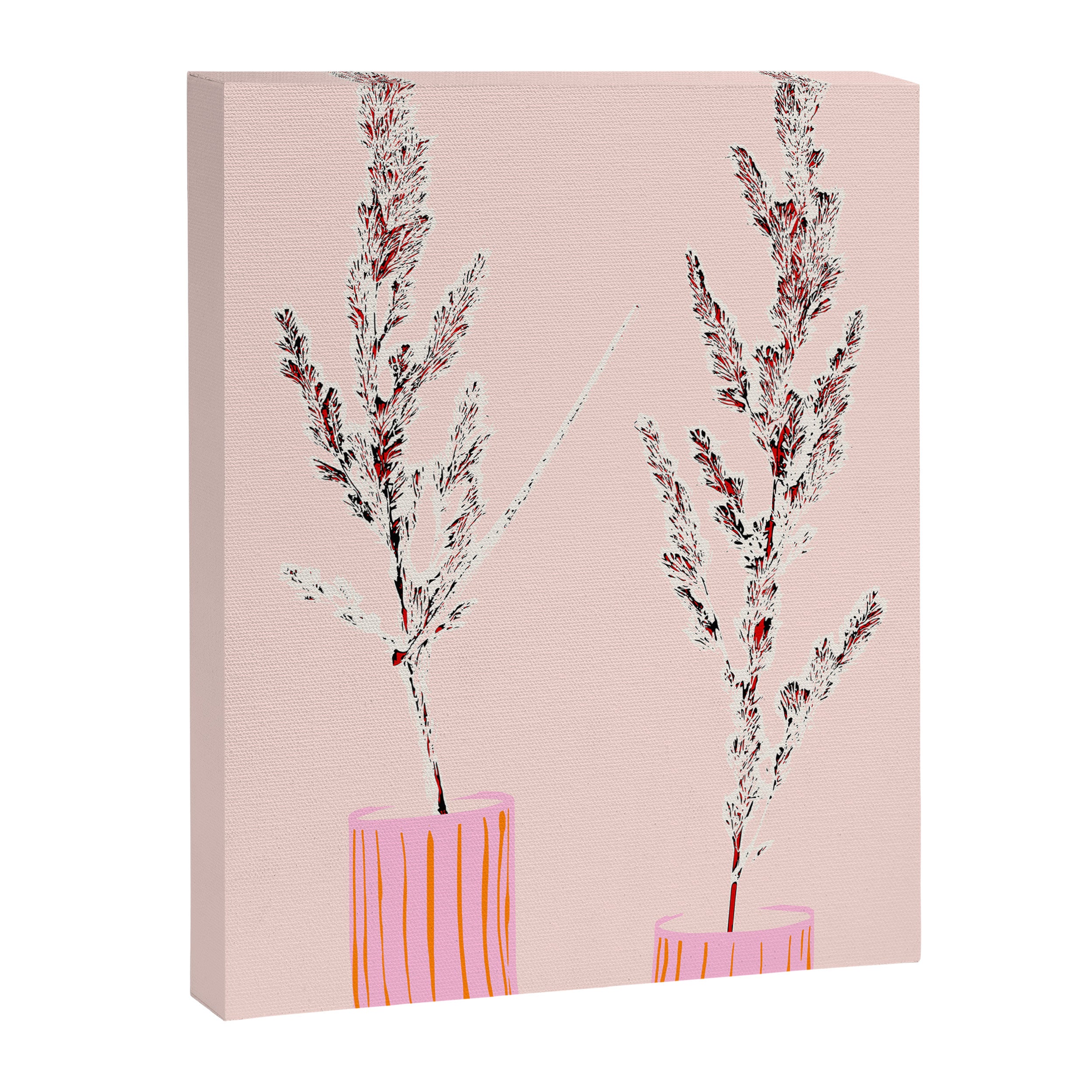 Plant based happyness Grasses 1 still life Canvas Print Gallery Image 6