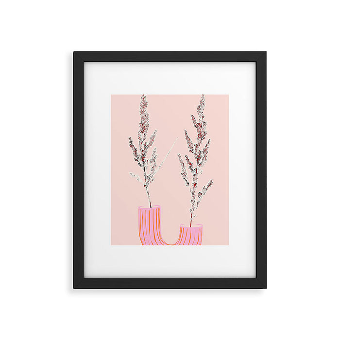 Plant based happyness Grasses 1 still life Framed Art Print Gallery Image 1