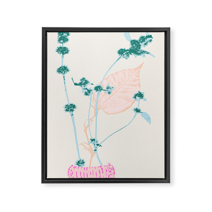 Plant based happyness Herb 1 still life Framed Canvas Print Gallery Image 1