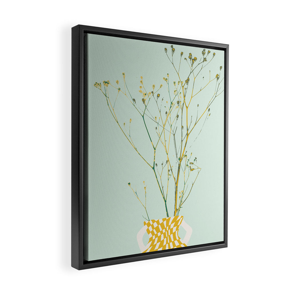 Plant based happyness Herb 2 still life Framed Canvas Print Gallery Image 2