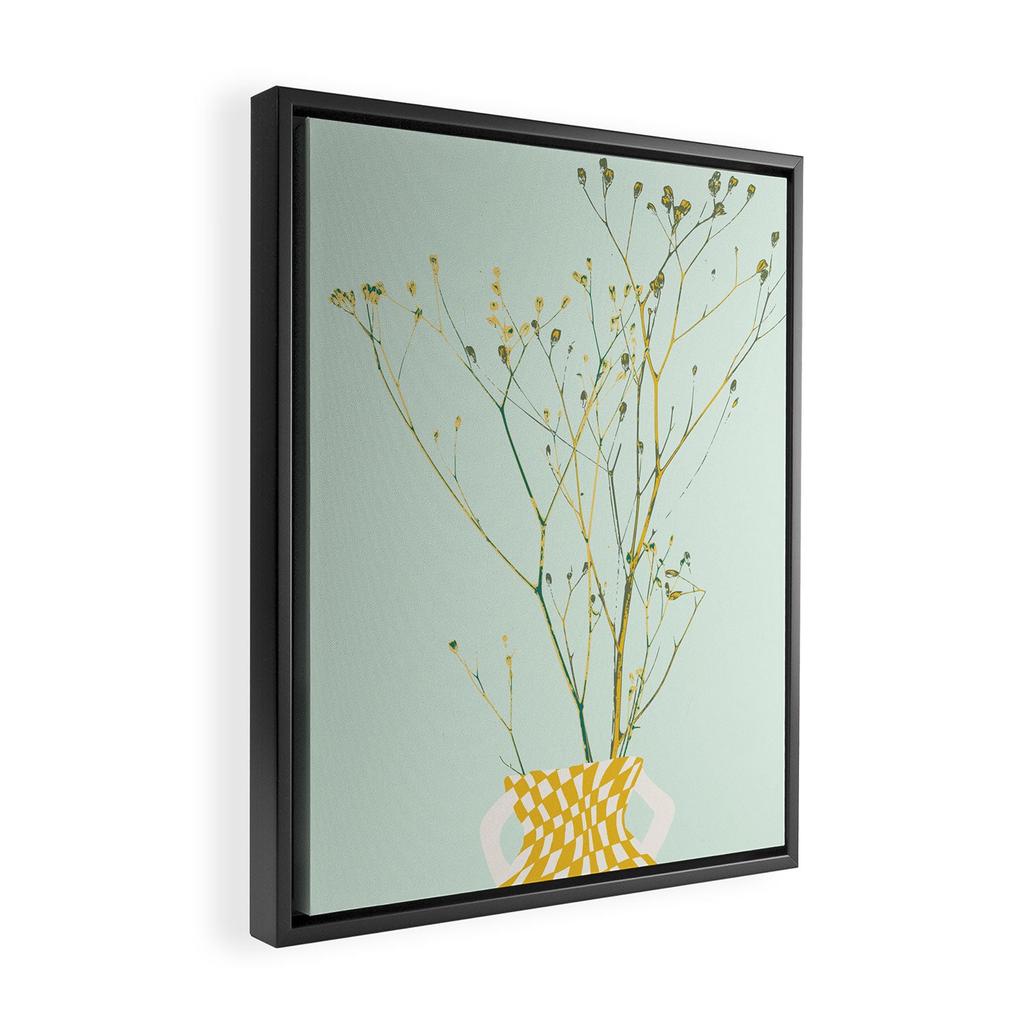 Plant based happyness Herb 2 still life Framed Canvas Print Gallery Image 2