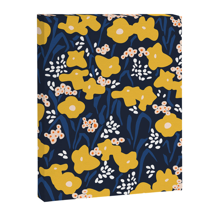 Popular floral pattern  - scandinavian style Canvas Print Gallery Image 1
