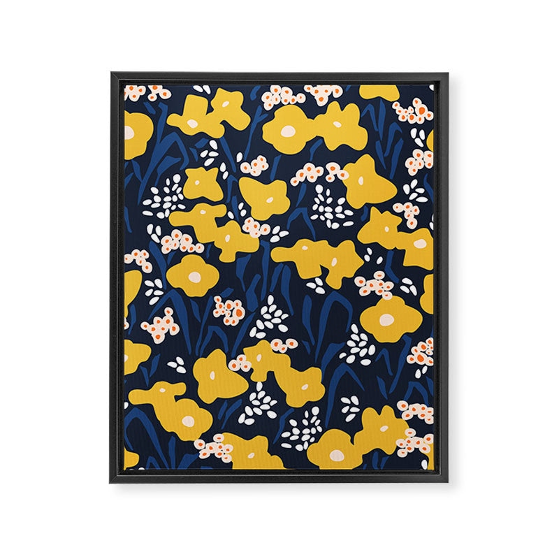 Popular floral pattern  - scandinavian style Framed Canvas Print Gallery Image 6