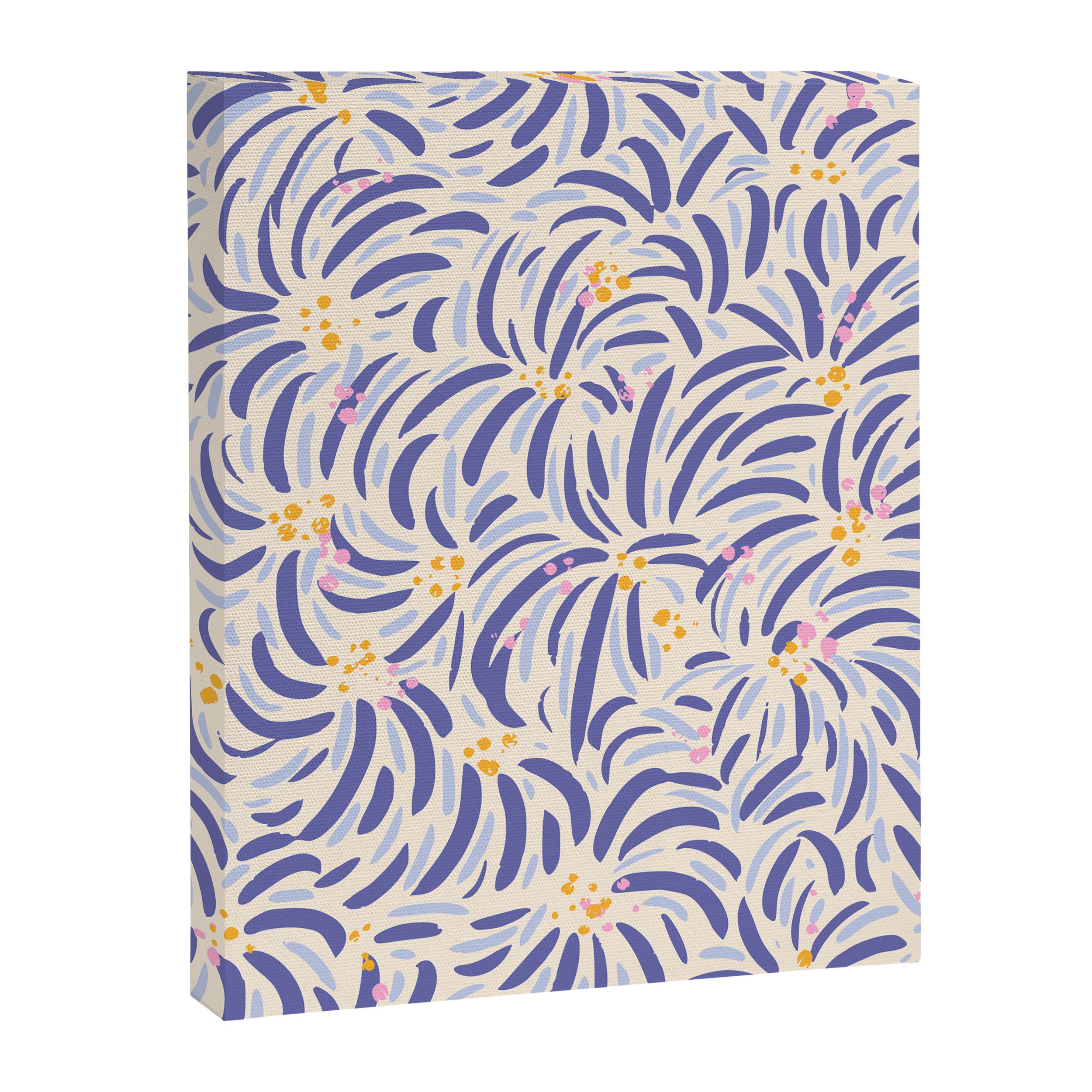 Powerful and floral pattern invers Canvas Print Gallery Image 8
