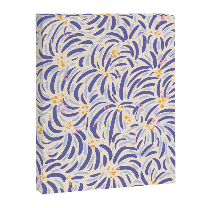 Powerful and floral pattern invers Canvas Print Gallery Image 1