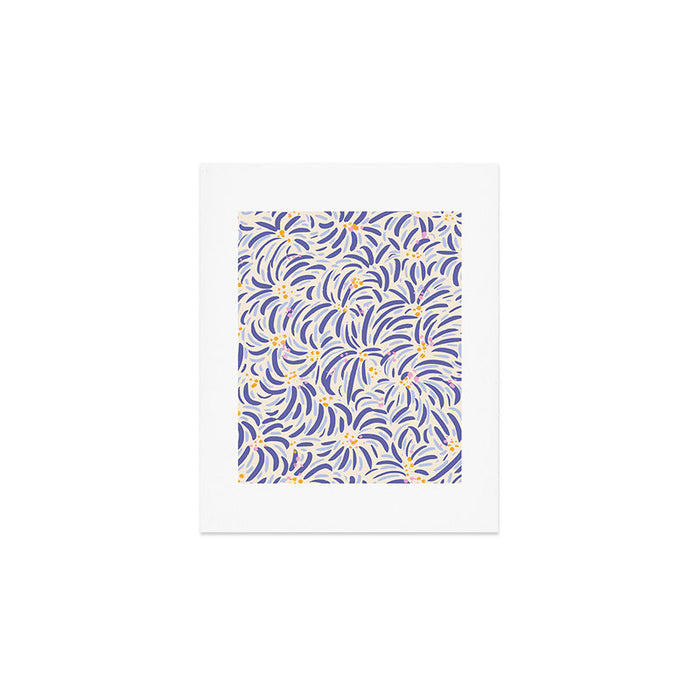 Powerful and floral pattern invers Art Print Gallery Image 1
