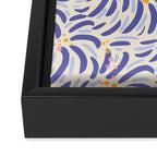 Powerful and floral pattern invers Framed Canvas Print Gallery Image 3