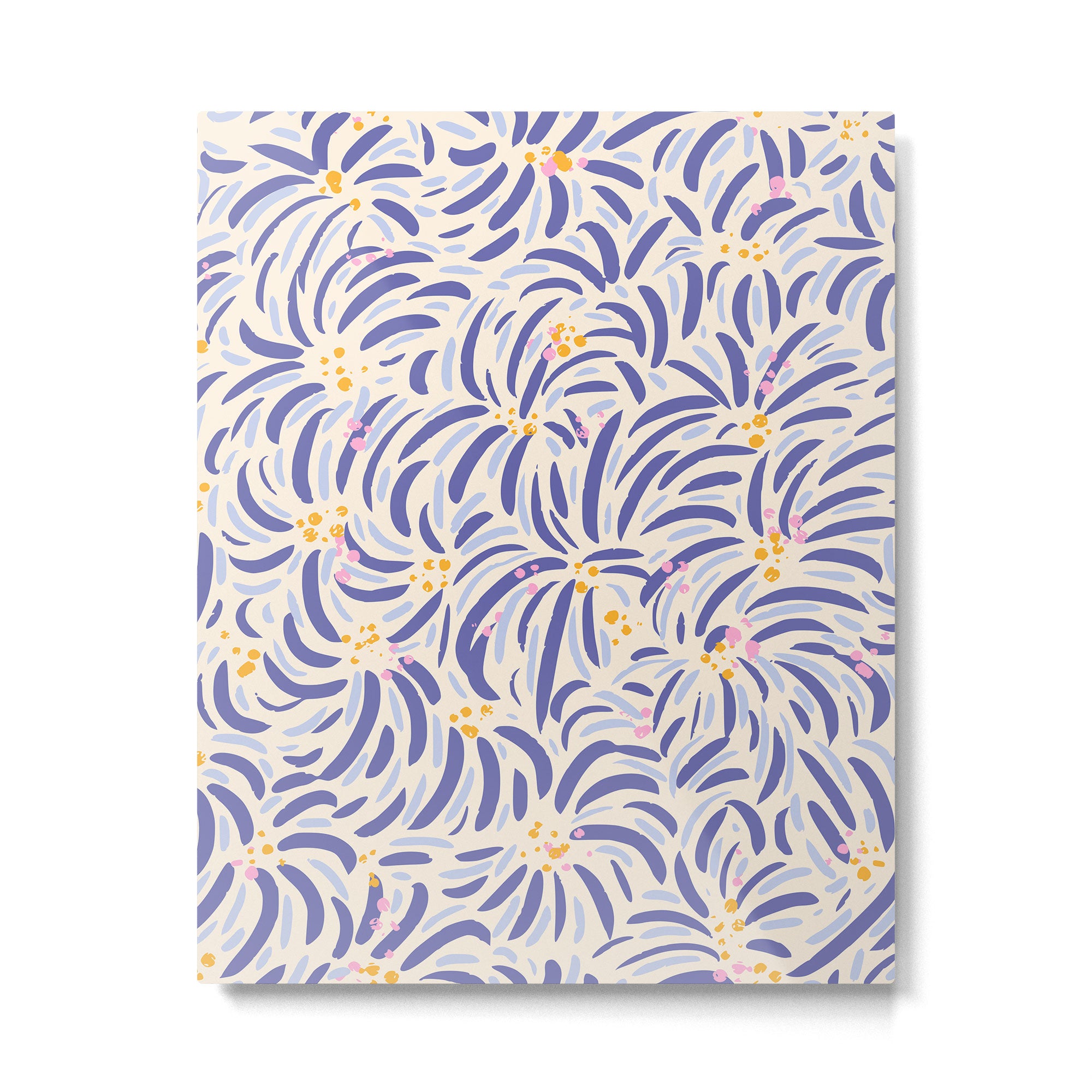 Powerful and floral pattern invers Metal Print Gallery Image 6
