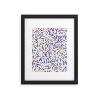 Powerful and floral pattern invers Framed Art Print Gallery Image 6