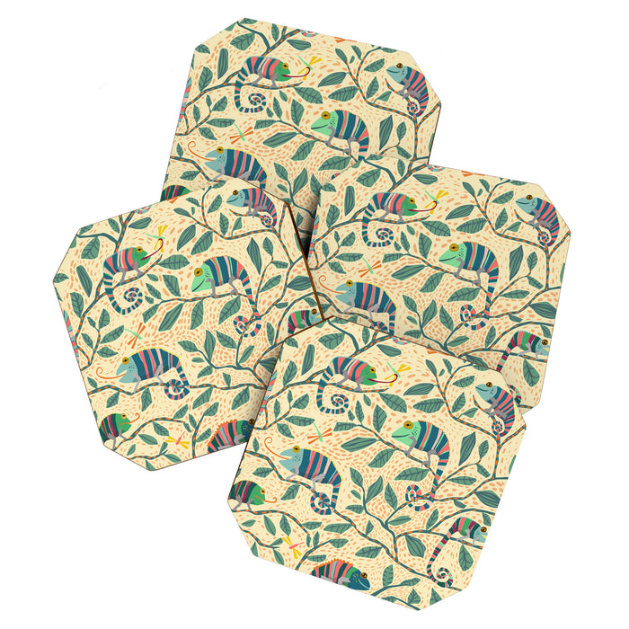 Quirky Chameleon family Coaster Gallery Image 1