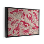 Red Lobster Viva Magenta Framed Canvas Print Gallery Image 2