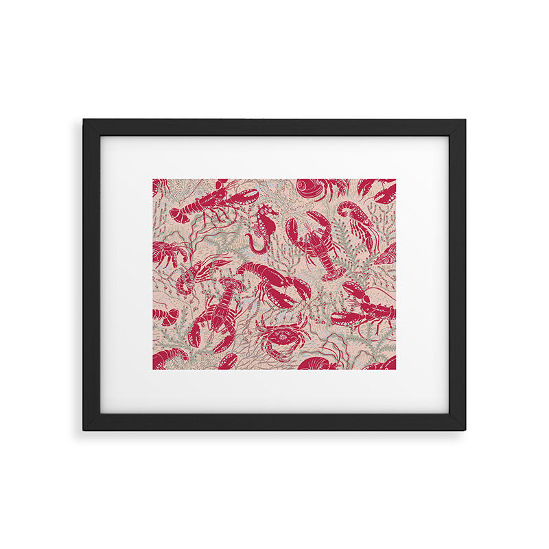 Red Lobster Viva Magenta Framed Art Print Gallery Image 5