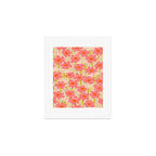 Relax in your summer meadow - floral shapes pattern Art Print Gallery Image 1