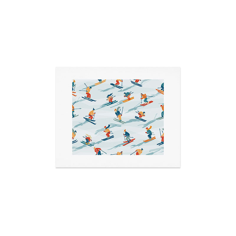 Retro Sportive Ski alpine light Art Print Gallery Image 1