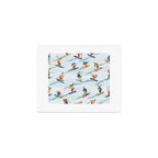 Retro Sportive Ski alpine light Art Print Gallery Image 1
